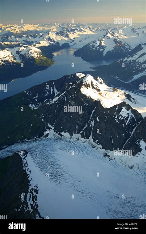 Fjord Scenery With Chugach Mountains Hi Res Stock Photography And