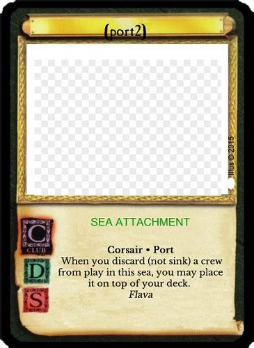 Port2 7th Sea CCG Cards Created By The Community To Expand Flickr