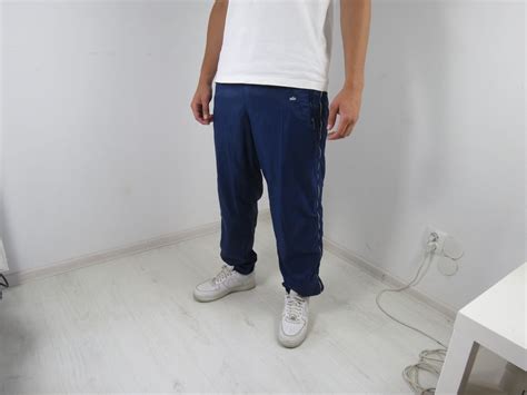 Nike Nike Vintage 90s Navy Blue Zip Track Pants Grailed