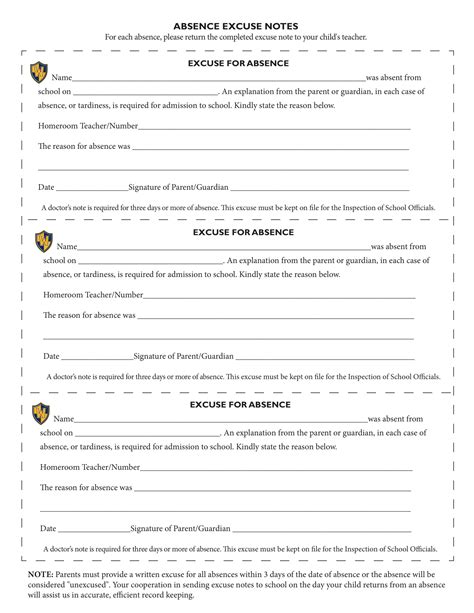 8 School Excuse Note Templates Pdf Free And Premium Templates