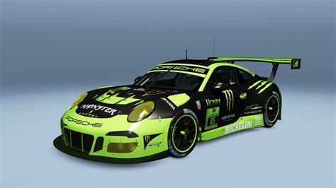 Personnal Skins Porsche 911 Gt3 R 2016 Monster And Flying Lizard