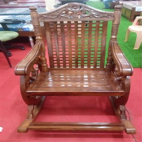 Teak Wood Rocking Chair Without Cushion At Rs In Chennai Id