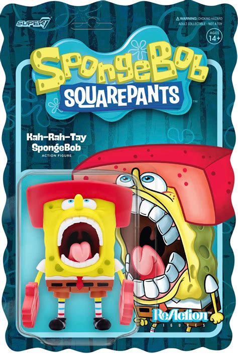 Customer Reviews: Super7 ReAction 3.75 in Plastic SpongeBob SquarePants Kah-Rah-Tay SpongeBob RE ...