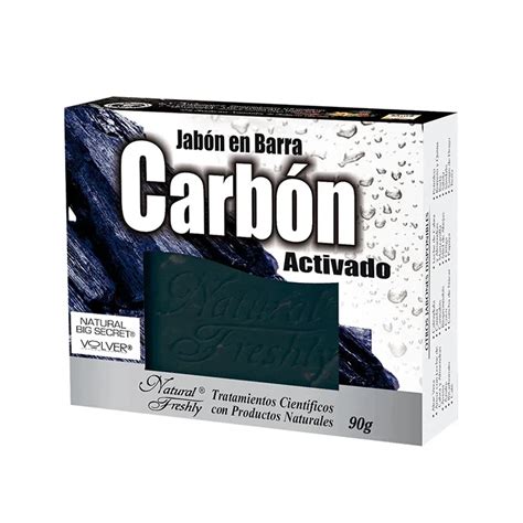 Jabon De Carbon Activado Barra De 90 Gr Droguería Salud Market