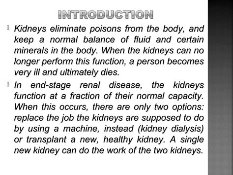 End Stage Of Renal Disease Ppt