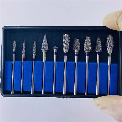 Pcs Dental Tungsten Carbide Cutter Burs Plaster Alloy Acrylic Drill