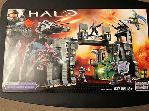 Halo Mega Bloks Unsc Firebase Cng69 637pc Ebay