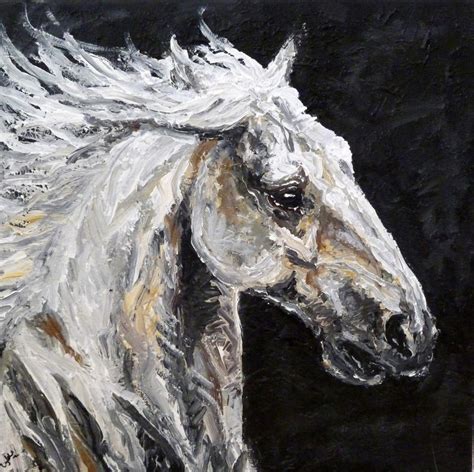 black and white horse by lykkebianca on DeviantArt