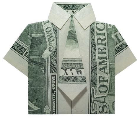 La Camisa De La Papiroflexia Hizo De Billete De Banco Del D Lar En