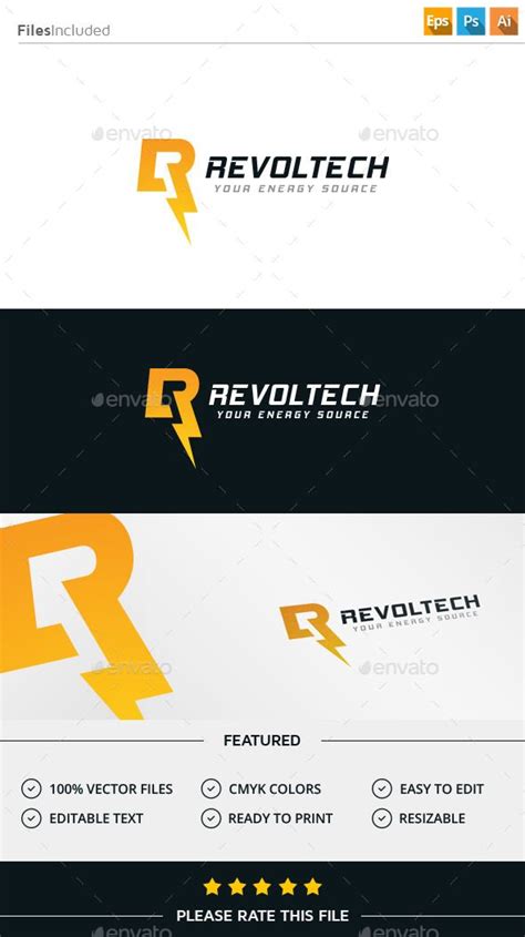 Lightning Letter R Logo | Energy logo design, Energy logo, Lightning ...