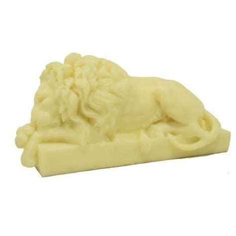 White Sleeping Lion Resin Statue Sizedimension 12 Inch At Best Price