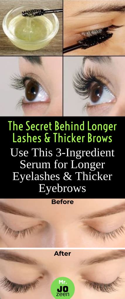 Use This 3 Ingredient Serum For Longer Eyelashes And Thicker Eyebrows In