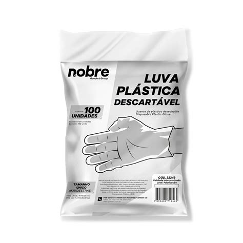 LUVA PLASTICA DESCARTAVEL HDPE TAM UNICO PACOTE C 100UN Luva