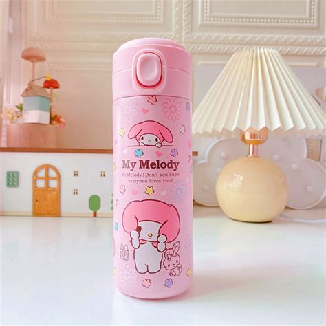 Thermos Sanrio Kuromi Melody Cinnamoroll Taza Termo De Dibujos Animados