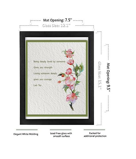 Love Poem Lao Tzu Quote Being Deeply Loved Framed Floral Watercolor Tao