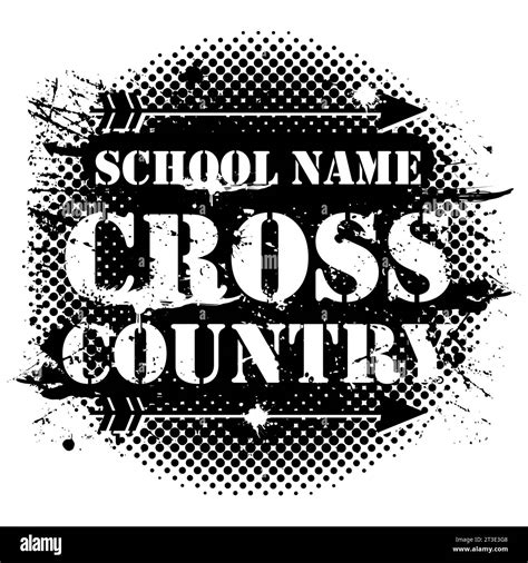 A Vector Illustration Of Cross Country Running Banner For School Stock