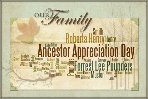 Sentimental Sunday Ancestor Appreciation Day