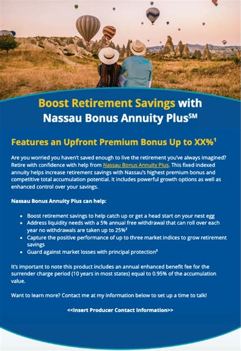 Nassau Bonus Annuity Plus Indexed Annuity With A Premium Bonus