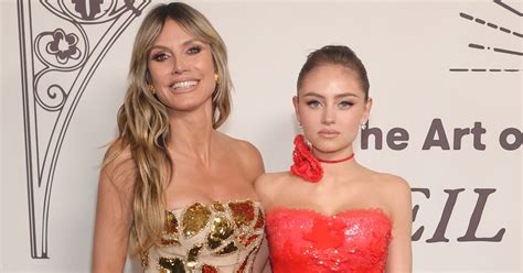 Heidi Klum And Look Alike Daughter Leni Olumi Klum Dazzles In Matching