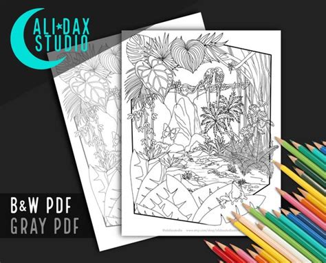 Jungle Scene Coloring Pages