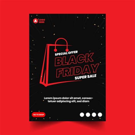 Premium Vector Black Friday Flyer Template