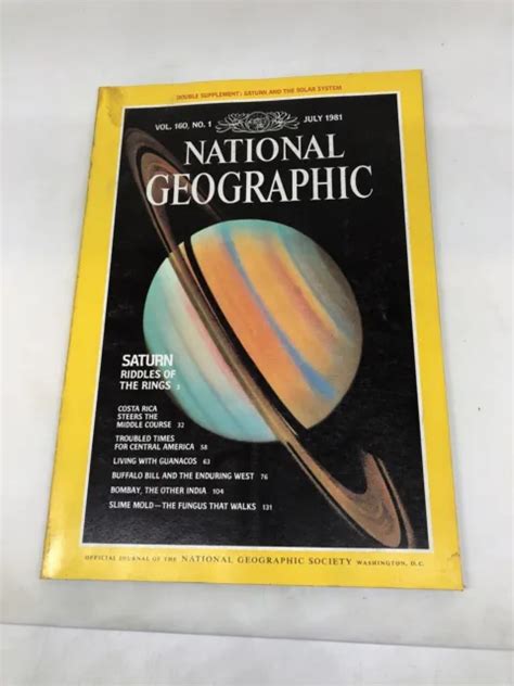 National Geographic Magazine July 1981 £1398 Picclick Uk