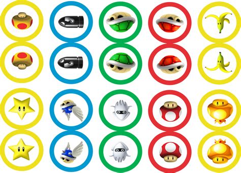 Mario Cupcake Toppers Printable