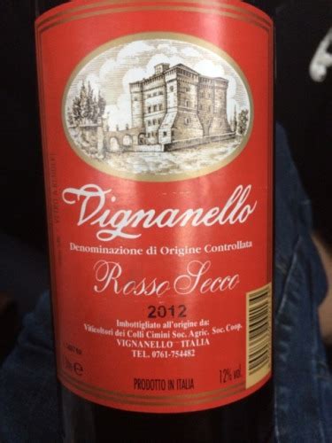 Viticoltori Dei Colli Cimini Vignanello Rosso Secco Vivino