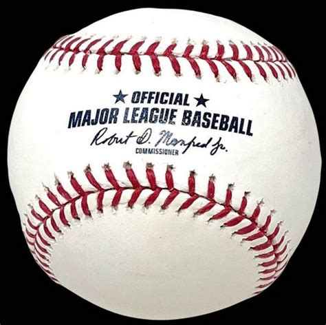 Miguel Cabrera Signed Oml Hall Of Fame Logo Baseball Jsa Pristine