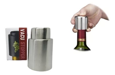 Tampa Press O A Vacuo Rolha Em Inox Garrafa Vinho Bebidas