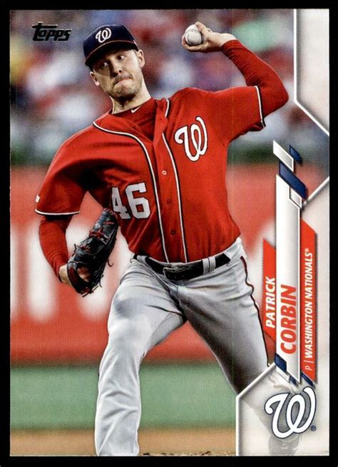 Topps Series Base Patrick Corbin Washington Nationals Ebay