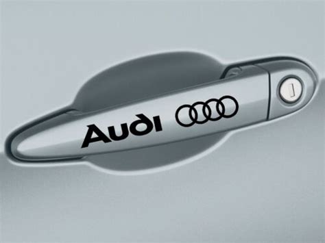 Audi A3 A4 A6 A8 S4 S5 Q3 Q5 Q7 Door Handle Decal Sticker Emblem Logo