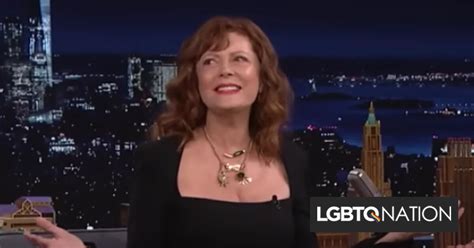 Actress Susan Sarandon Announces Im Bi On Late Night With Jimmy