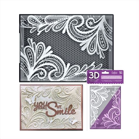 Ornate Lace Embossing Folder Crafter S Companion Embossing Folders 3D