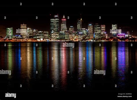 Perth City Lights at night Stock Photo - Alamy