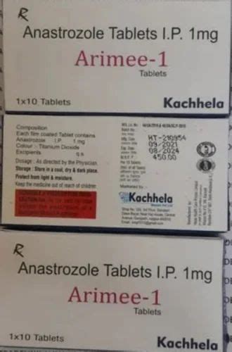 Arimee Anastrozole Mg Tablet Packaging Size X X Tablets At