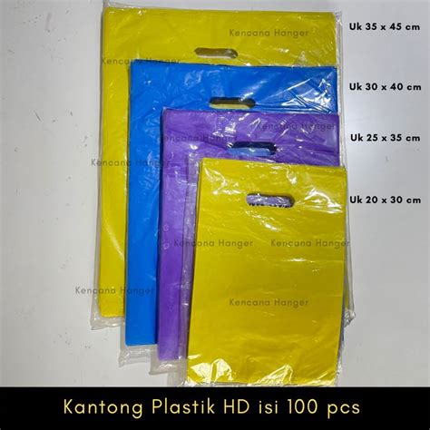 Jual Kantong Plastik Baju HD Oval Isi 100 Lembar Serbaguna BERBAGAI