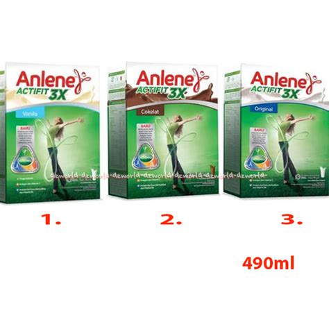 Jual Anlene Actifit 590gr Original Coklat Susu Anline Susu Tinggi