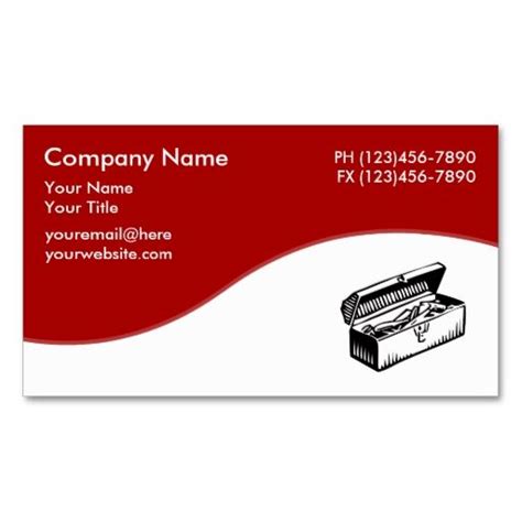 Handyman Toolbox Theme Business Card Zazzle Handyman Business