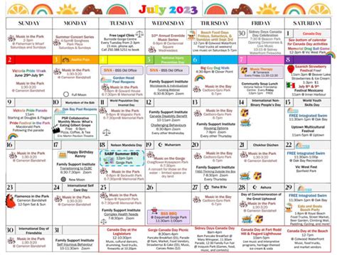 July Calendar BeConnected Support Services