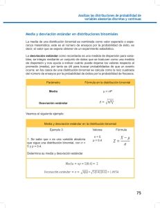 Parámetros media y desciación estándar Ayuda para tu tarea de