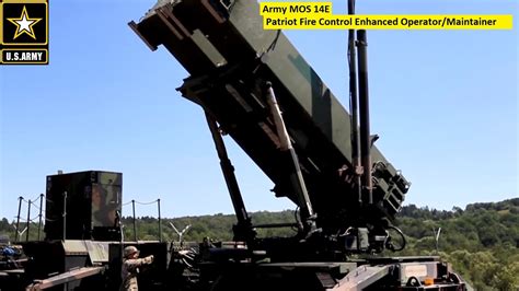 Army Air Defense Operator Maintainer 14E Patriot Fire Control Enhanced