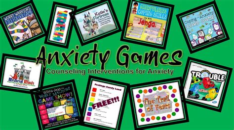 Anxiety Games: Counseling Games for Children with Anxiety