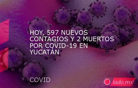 Hoy 597 Nuevos Contagios Y 2 Muertos Por Covid 19 En YucatÁn Ladomx