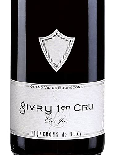 Vignerons De Buxy Givry Er Cru Clos Jus Rouge Vivino Us