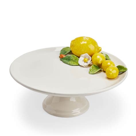 Les Ottomans Lemon Ceramic Cake Stand Tanagra Uae