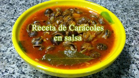 Receta De Caracoles En Salsa Youtube