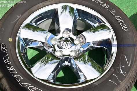 20 Dodge Ram 1500 Big Horn Oem Factory Chrome Clad Wheels Tires 2017 2018