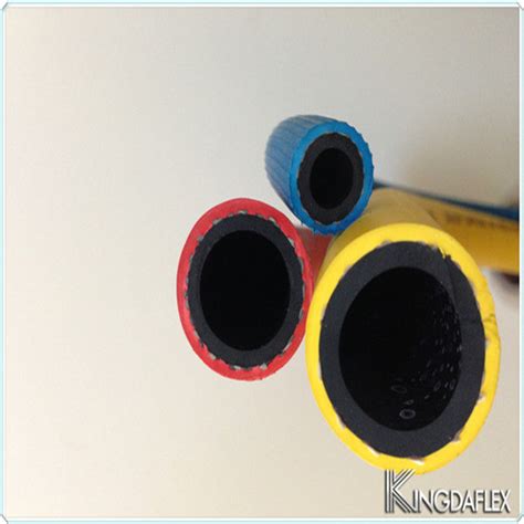 Colourful Flexible Smooth Cover Textile Braided 300psi Rubber Air Water