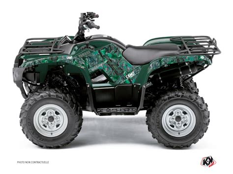 Yamaha 300 Grizzly ATV Camo Graphic Kit Green Kutvek Kit Graphik